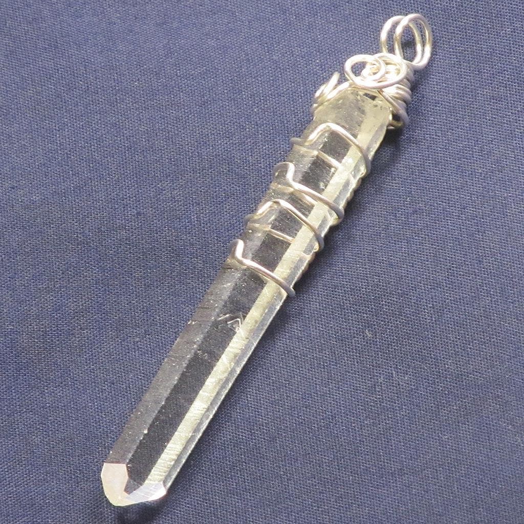 Quartz Crystal Wire Wrapped Pendant Jewelry