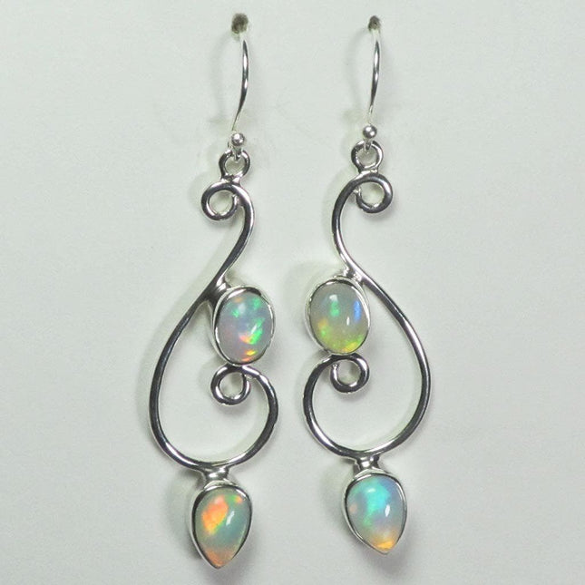 Welo Opal Sterling Silver Earrings Jewelry