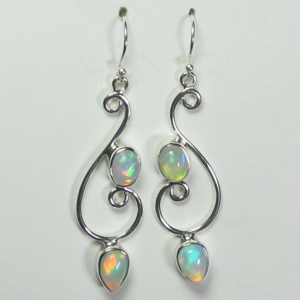 Welo Opal Sterling Silver Earrings Jewelry