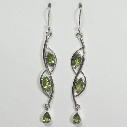 Peridot Sterling Silver Earrings Jewelry