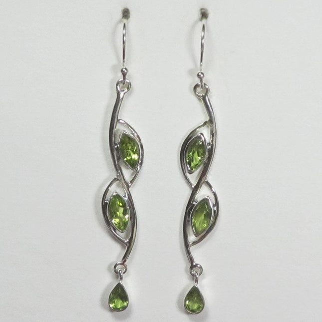 Peridot Sterling Silver Earrings Jewelry