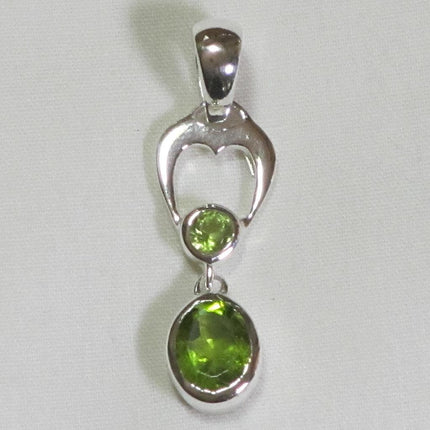 Peridot Sterling Silver Pendant Jewelry