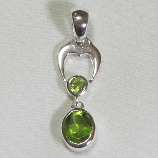 Peridot Sterling Silver Pendant Jewelry