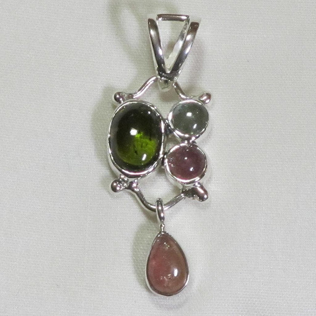 Tourmaline Sterling Silver Pendant Jewelry