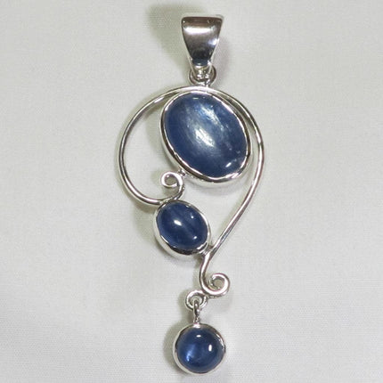 Blue Kyanite Sterling Silver Pendant Jewelry
