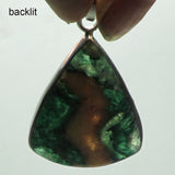 Moss Agate Sterling Silver Pendant Jewelry