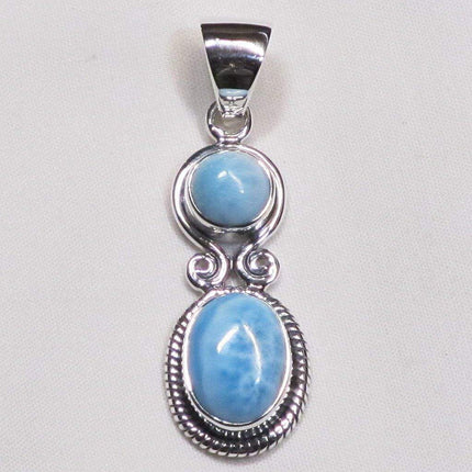Larimar Sterling Silver Pendant Jewelry