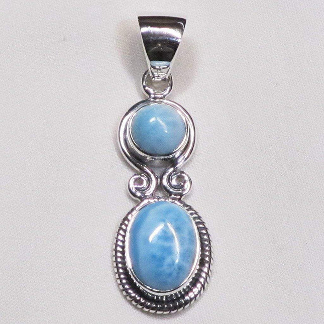 Larimar Sterling Silver Pendant Jewelry