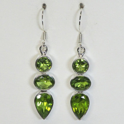Peridot Sterling Silver Earrings Jewelry