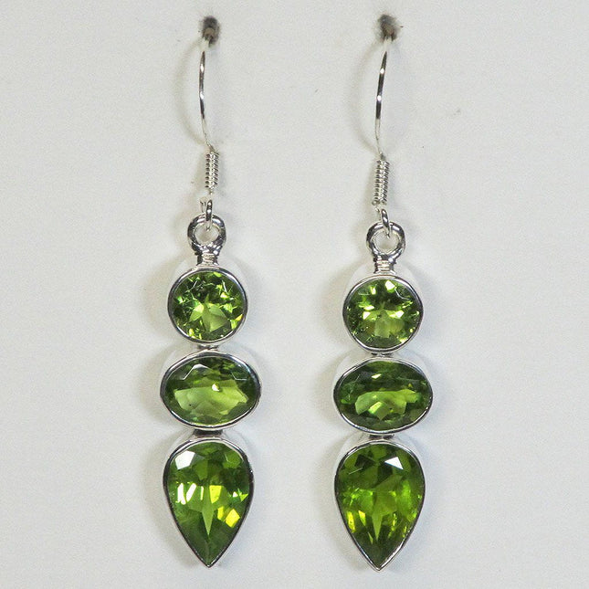 Peridot Sterling Silver Earrings Jewelry