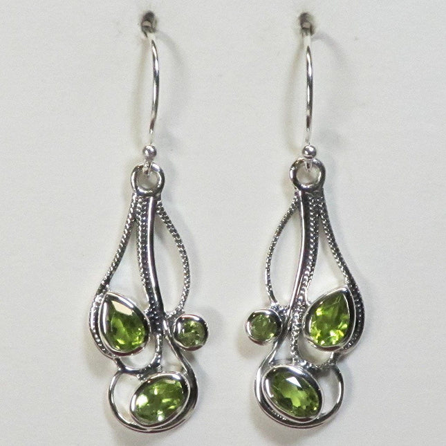 Peridot Sterling Silver Earrings Jewelry