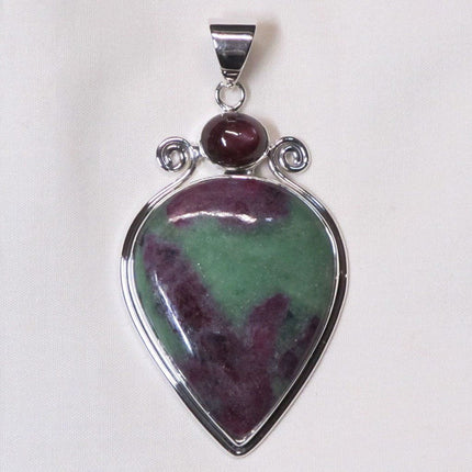 Ruby in Zoisite & Star Ruby Sterling Silver Pendant Jewelry