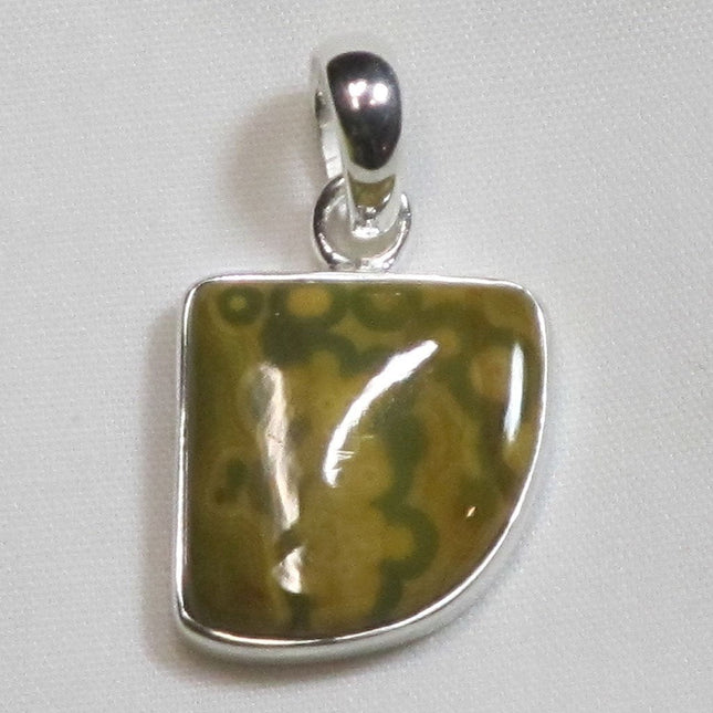 Ocean Jasper Sterling Silver Pendant Jewelry