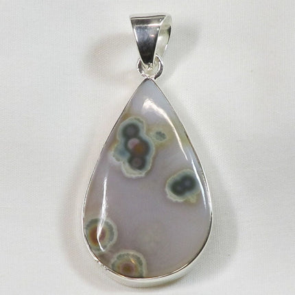 Ocean Jasper Sterling Silver Pendant Jewelry