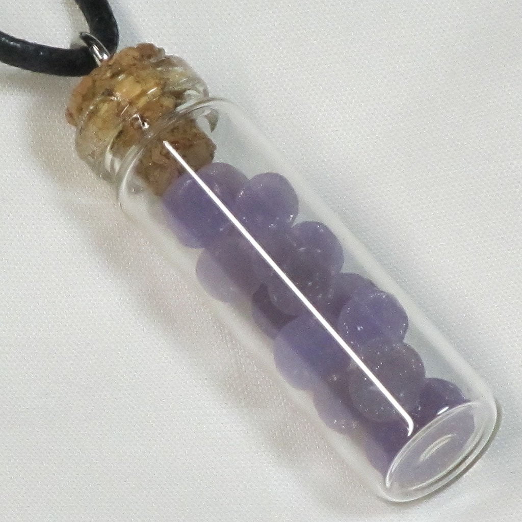 Rare Grape Agate from Indonesia in Bottle Pendant Jewelry