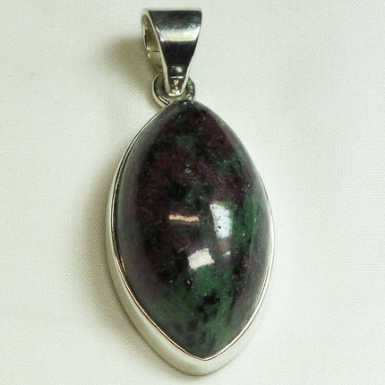 Ruby in Zoisite Sterling Silver Pendant Jewelry