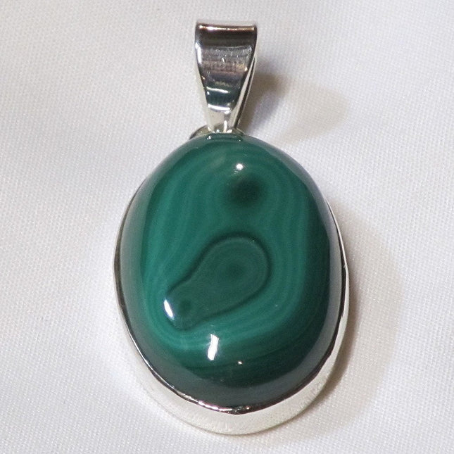 Malachite Sterling Silver Pendant Jewelry