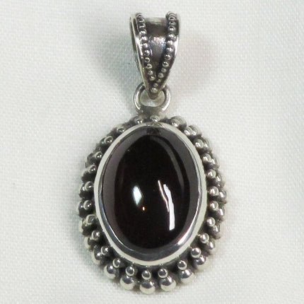 Garnet Sterling Silver Pendant Jewelry | Blue Moon Crystals