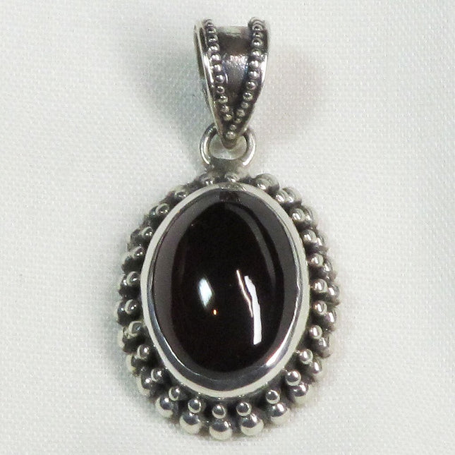 Garnet Sterling Silver Pendant Jewelry | Blue Moon Crystals