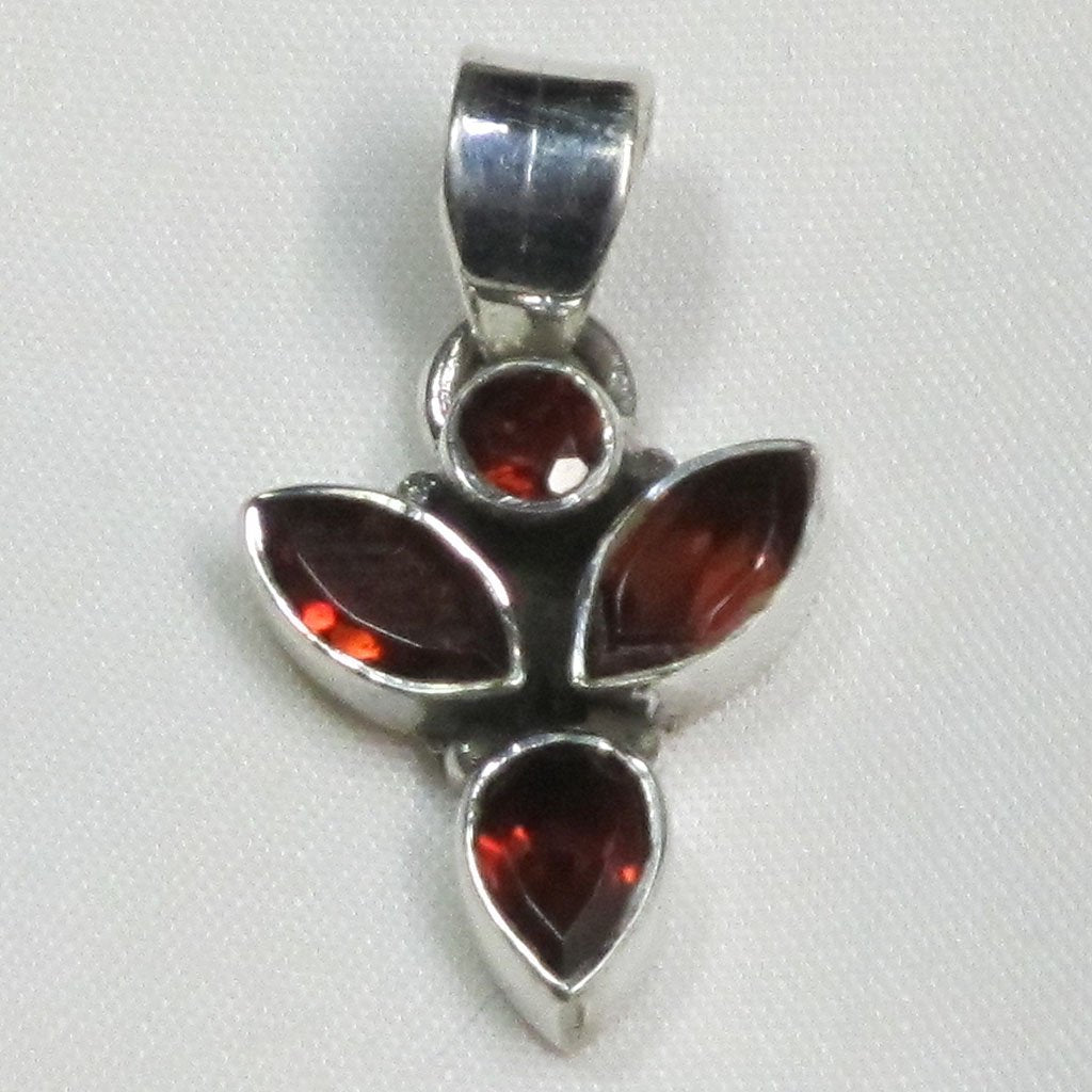 Garnet Sterling Silver Pendant | Blue Moon Crystals & Jewelry