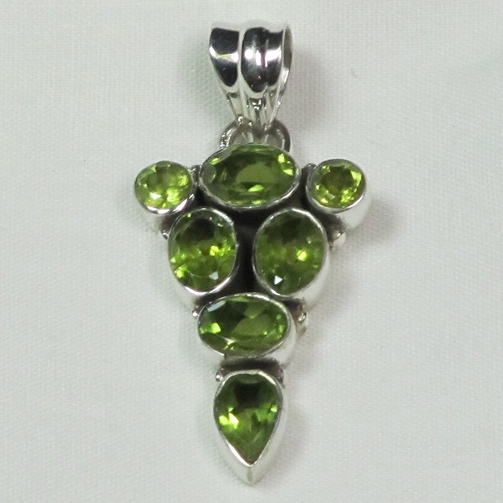 Peridot Sterling Silver Pendant | Blue Moon Crystals & Jewelry