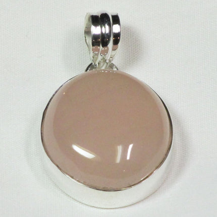 Rose Quartz Sterling Silver Pendant | Blue Moon Crystals