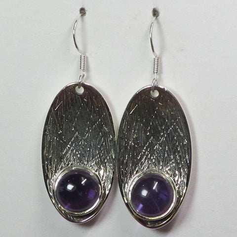 Amethyst Sterling Silver Earrings | Blue Moon Crystals & Jewelry