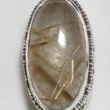 Rutile in Quartz Sterling Silver Pendant | Blue Moon Crystals