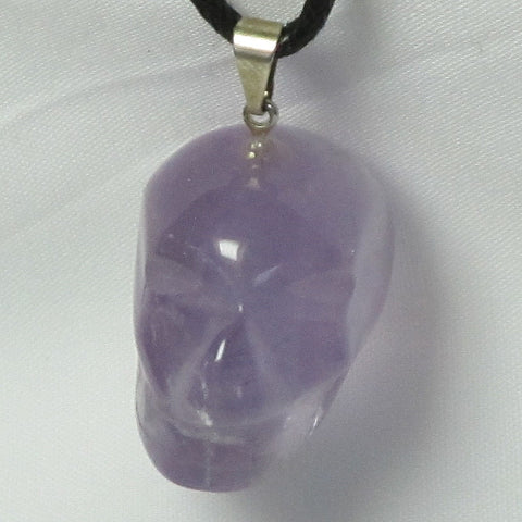 Amethyst Skull Wire Wrapped Pendant