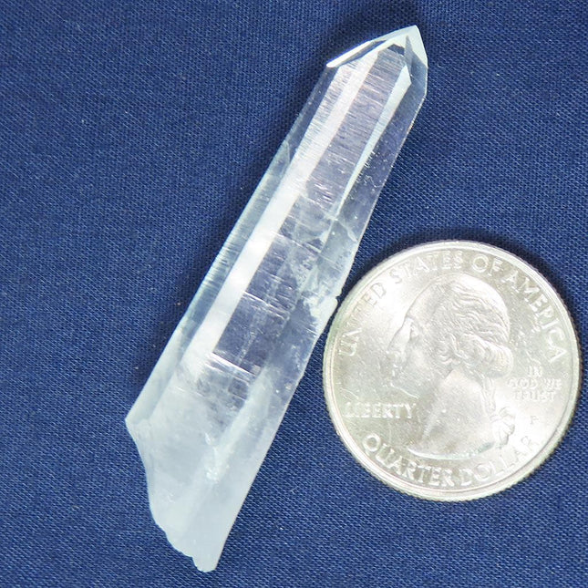 Singing Lemurian Quartz Crystal Point from Colombia