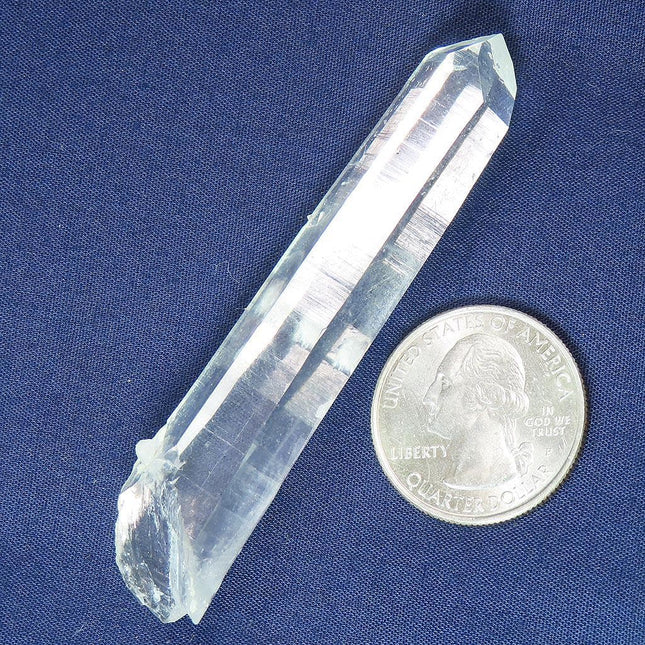 Singing Lemurian Quartz Crystal Point from Colombia