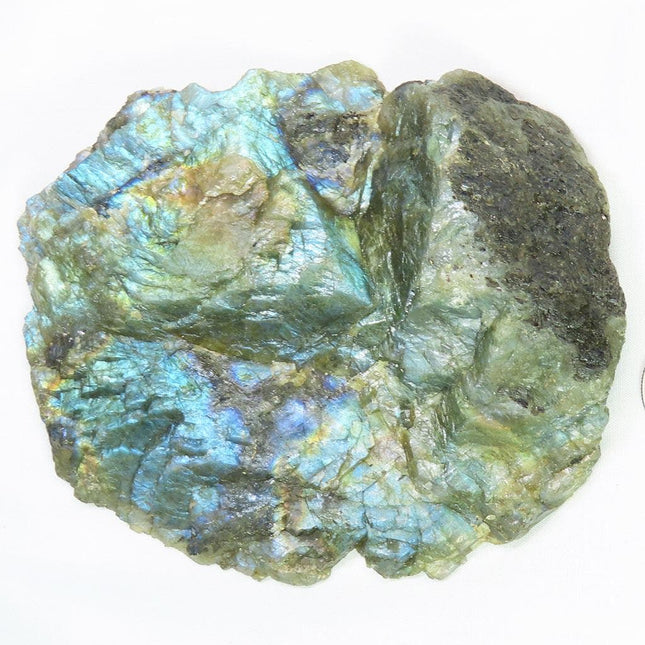 One Side Polished Labradorite Slab from Madagascar