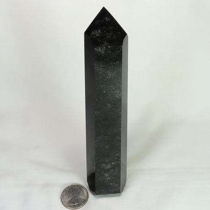 Polished Silver Sheen Obsidian Point from Mexico