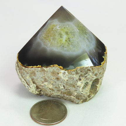 Top Polished Agate Generator Point from Brazil