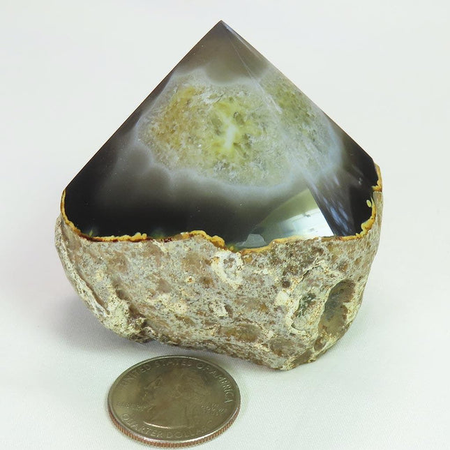 Top Polished Agate Generator Point from Brazil