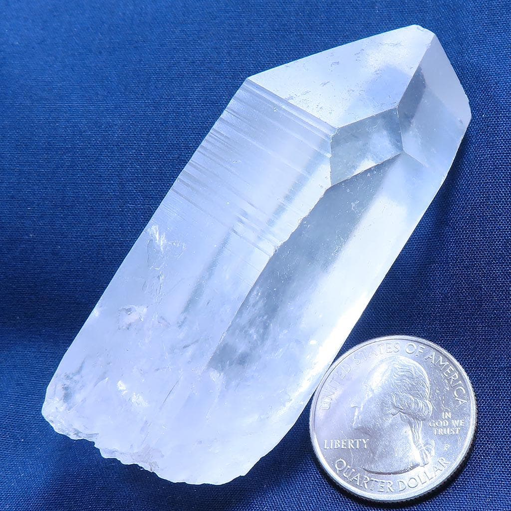2in 37g DT Pink Shadow Lemurian Seed Quartz Crystal, Smoky