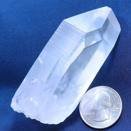 Lemurian Quartz Crystal Point from Brazil with Time-Link & Phantom