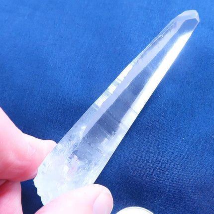 Lemurian Quartz Crystal Tabby Point from Brazil