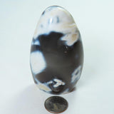 Polished Snow Blue Agate Free Form from Madagascar