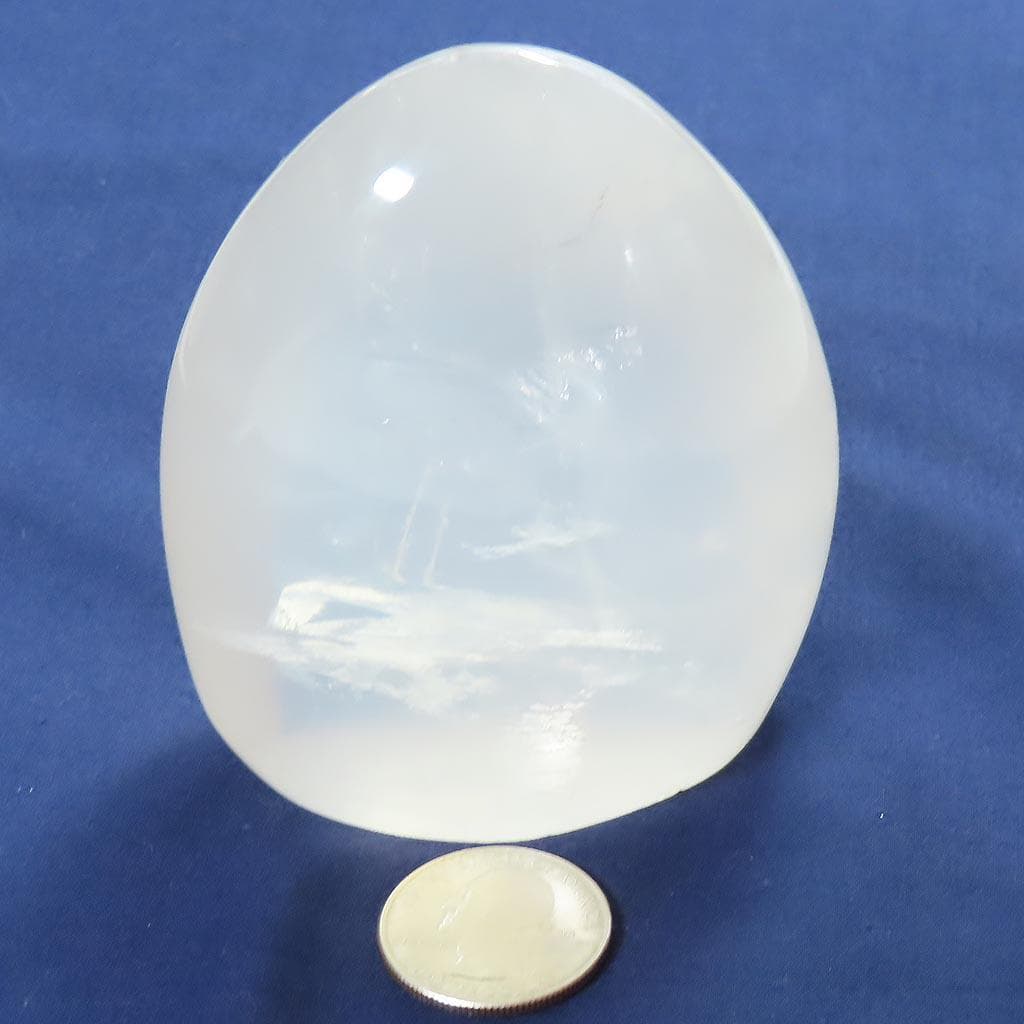 Polished Girasol Quartz Crystal Free Form from Madagascar
