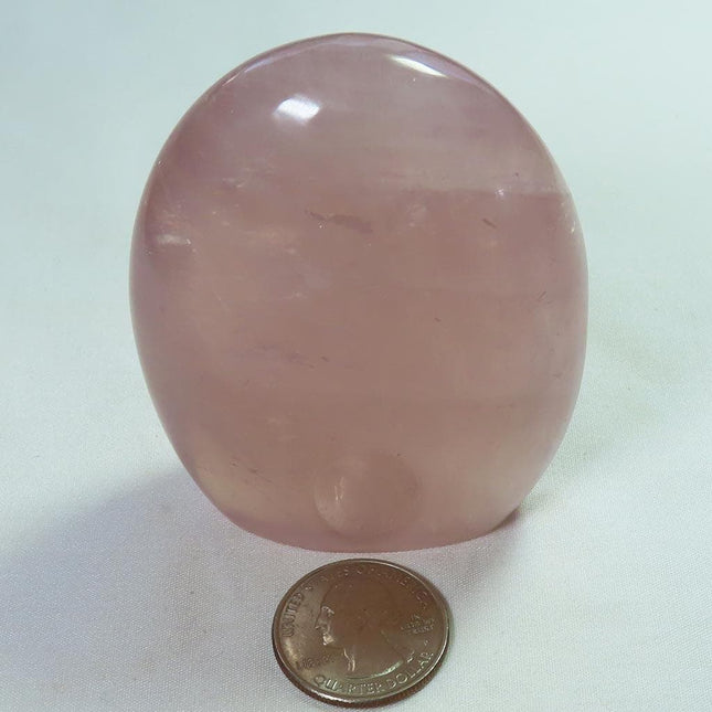 Polished Rose Quartz Crystal Free Form from Madagascar