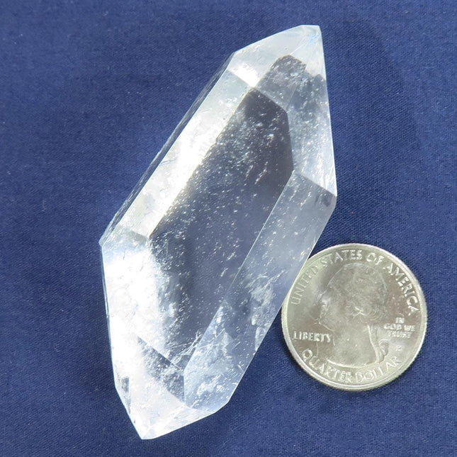 Polished Quartz Crystal Double Terminated Point from Brazil