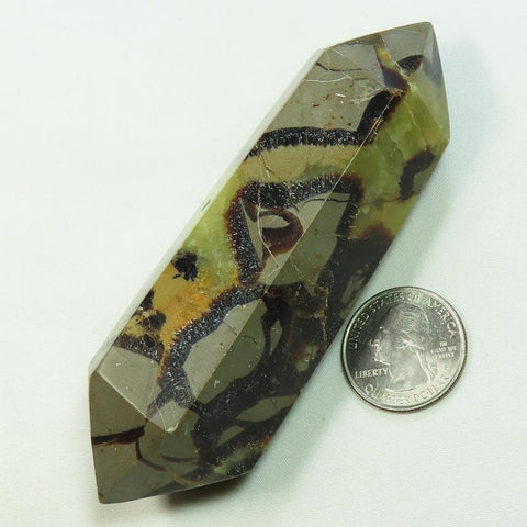 Polished Septarian Nodule Double Terminated Point from Madagascar
