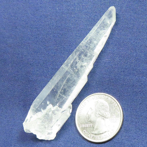 Laser Wand Quartz Crystal Point with Penetrator from Brazil
