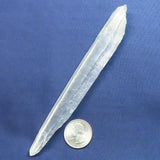 Laser Wand Quartz Crystal Point with Etched Sides & Self-Healed Base