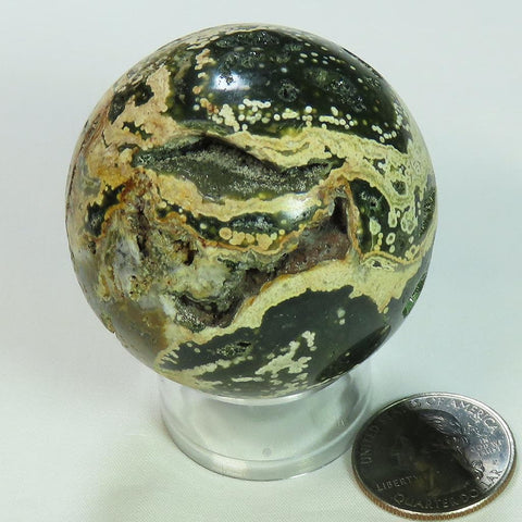 Polished Ocean Jasper Sphere Ball from Madagascar