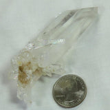 Arkansas Sand Phantom Quartz Crystal DT Point with Cluster Penetrator