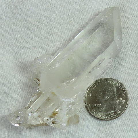 Arkansas Sand Phantom Quartz Crystal DT Point with Cluster Penetrator
