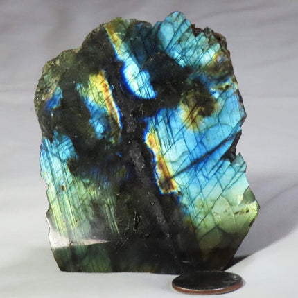 1 side Polished Slab of Labradorite from Madagascar