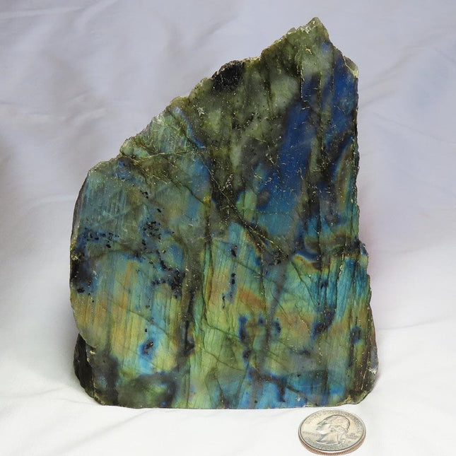 1 side Polished Slab of Labradorite from Madagascar
